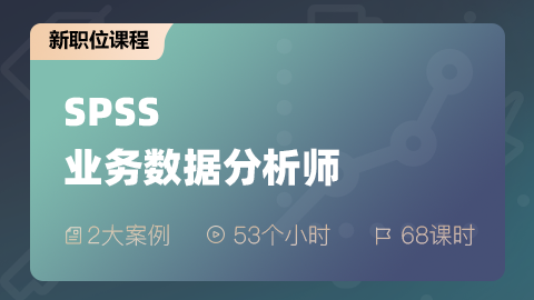 SPSS業(yè)務(wù)數(shù)據(jù)分析師