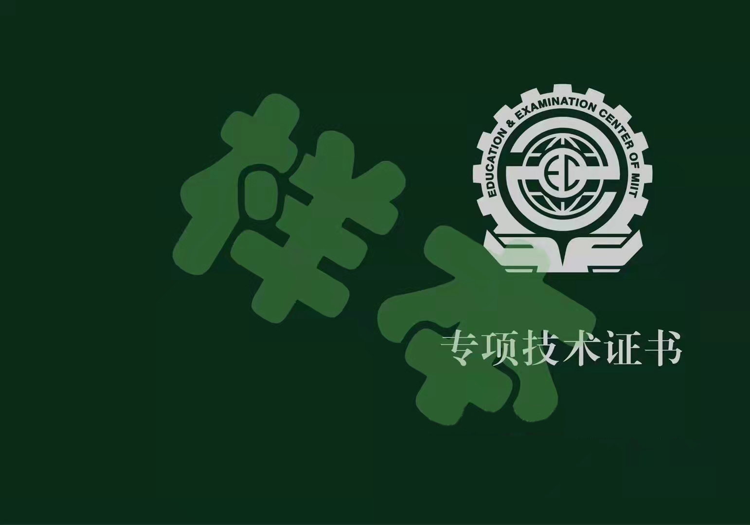 專項(xiàng)技術(shù)證書