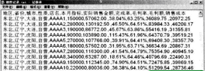 以文本文件中的數(shù)據(jù)制作Excel 數(shù)據(jù)透視 表