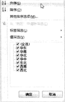 對Excel 數據透視 表進行排序
