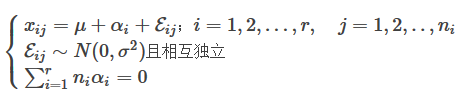 單因素下的 方差分析