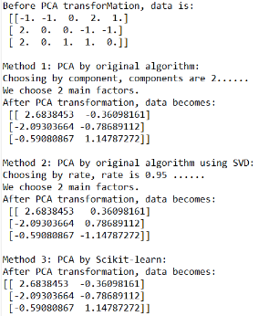 Python使用三種方法實(shí)現(xiàn)PCA算法